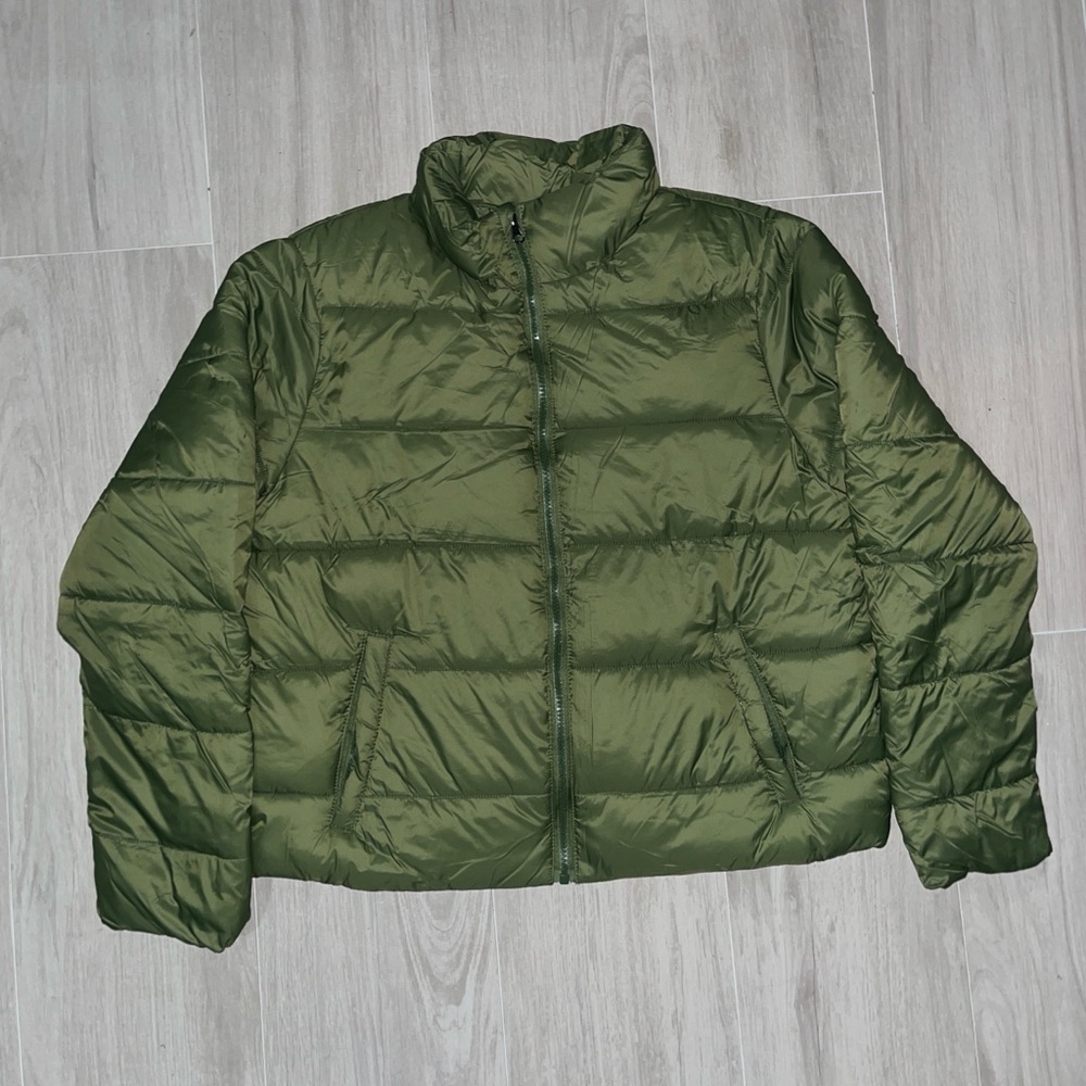 Green Puffer Jacket - image 1